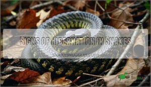 signs of hibernation in snakes