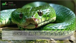 signs of infection in snakes