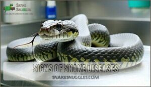 signs of snake diseases