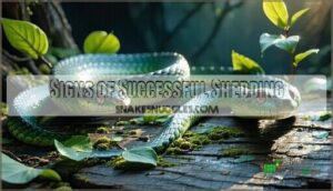 signs of successful shedding