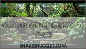 size and space requirements for snakes
