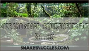 size and space requirements for snakes size and space requirements for snakes