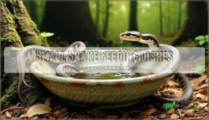 small snake feeding dishes