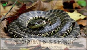 snake behavior during sleep