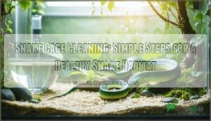 snake cage cleaning