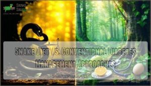 snake diet vs. conventional diabetes management approaches