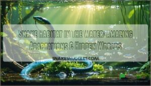 snake habitat in the water