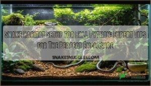 snake habitat setup for ball python