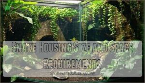 snake housing size and space requirements