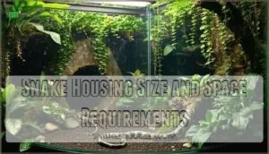 snake housing size and space requirements snake housing size and space requirements