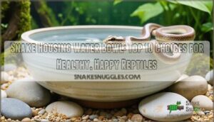 snake housing water bowl