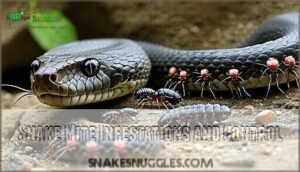 snake mite infestations and control