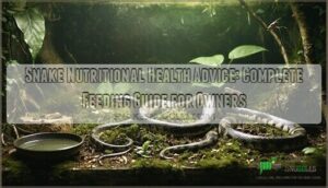 snake nutritional health advice