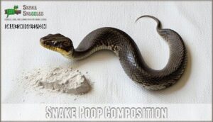 snake poop composition