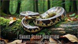 snake sleep duration