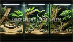 snake species specific needs