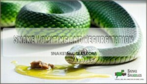 snake vomiting and regurgitation