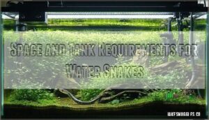 space and tank requirements for water snakes