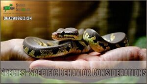 species-specific behavior considerations