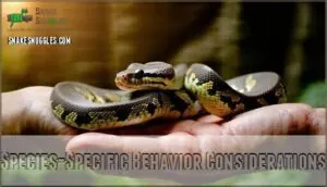 species-specific behavior considerations species-specific behavior considerations