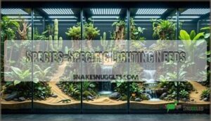 species-specific lighting needs