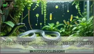specific bacterial pathogens affecting snakes