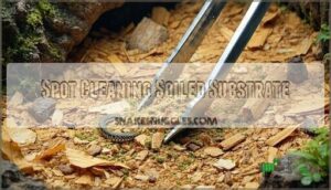 spot cleaning soiled substrate