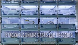 stackable snake cages for breeding