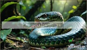 striking and biting