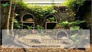 substrate and decorations for a natural environment