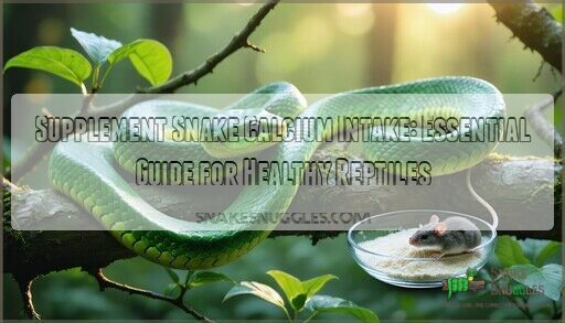 View of Supplement Snake Calcium Intake: Essential Guide for Healthy Reptiles