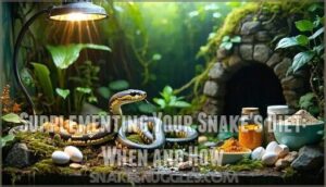 supplementing your snake's diet: when and how