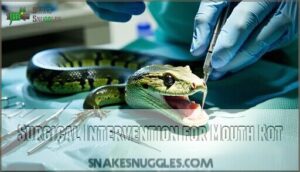 surgical intervention for mouth rot