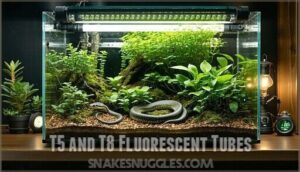 t5 and t8 fluorescent tubes