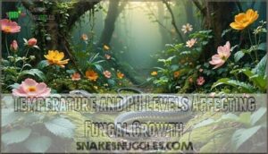 temperature and ph levels affecting fungal growth