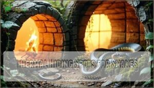 thermal hiding spots for snakes