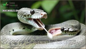 thorough cleaning of the mouth