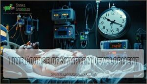 time course of symptom development