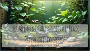 tips for selecting milk snake morphs