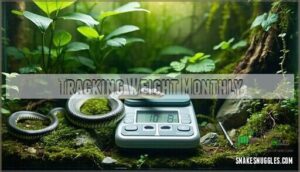 tracking weight monthly