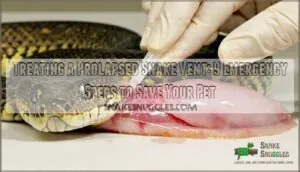 treating a prolapsed snake vent treating a prolapsed snake vent