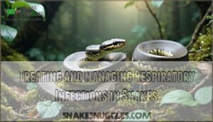 treating and managing respiratory infections in snakes