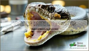 treating mouth rot in snakes