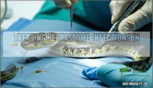 treating pentastome infections in snakes
