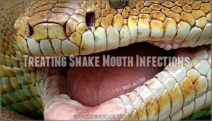 treating snake mouth infections