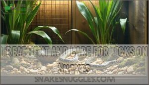 treatment and care for ticks on snakes