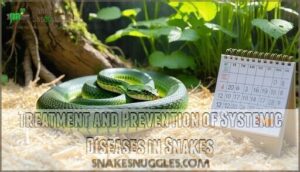 treatment and prevention of systemic diseases in snakes