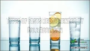 types of fasts recommended by cole robinson types of fasts recommended by cole robinson