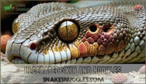 ulcerated skin and nodules