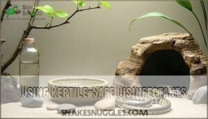 using reptile-safe disinfectants